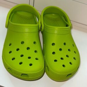 Green croc crocs